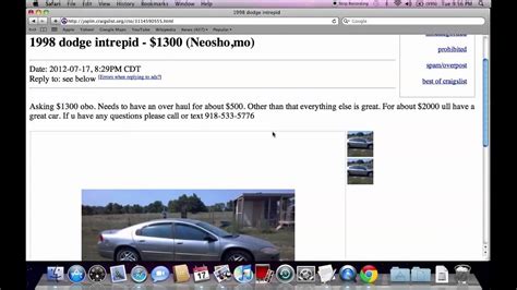 Craigslist joplin for sale by owner - In today’s market, purchasing a used car has become increasingly popular due to its affordability and value. Among the various platforms available, Craigslist stands out as a reliable source for finding used cars directly from owners.